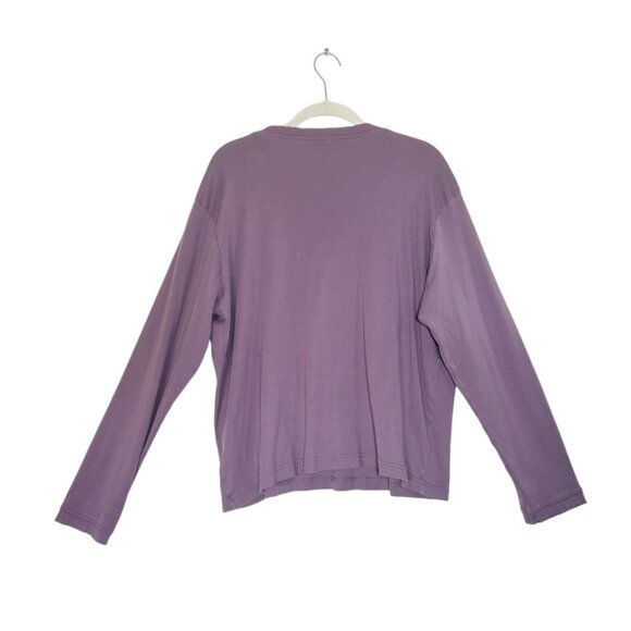 ORVIS Women's Long Sleeve Round Neck Pullover Top in Purple - Sz XL - Picture 2 of 5